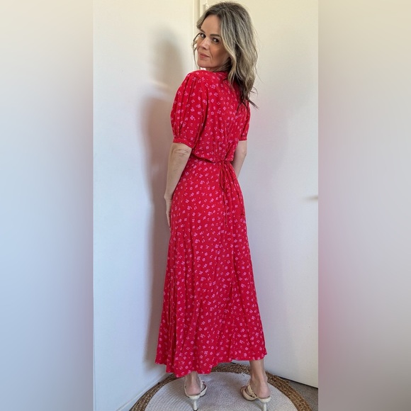 FAITHFULL THE BRAND Bellavista Midi Dress Sunset Floral Print - Picture 7 of 13